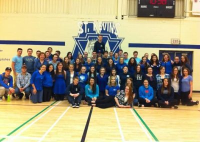 St. Kevin's High School (Goulds) participate in the 2014 Wear Blue Day (2014)
