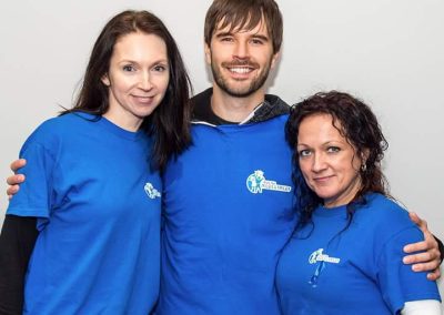 Graham Wardle, from CBC's Heartland, attended the 2015 annual Miles for Smiles Walk in St. John's. Bev Moore Davis, Graham andKerry-Lynn Callahan (2015)