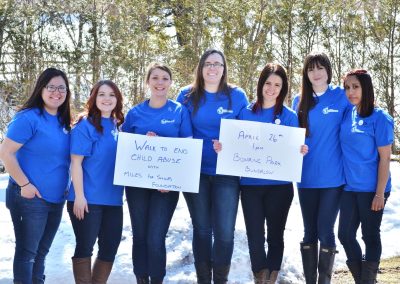 Memorial University School of Social Workers, class of 2016, partnered with Miles for Smiles Foundation to create our first Blue Ribbon campaign (2016)